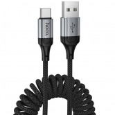 Дата кабель Hoco X121 Nuevo USB to Type-C 3A (1.5m) Black Дата кабель Hoco X121 Nuevo USB to Type-C 3A (1.5m) Black