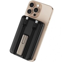Портативний ЗП Power Bank WIWU Wi-P056 22.5W+PD20W з БЗП+iWatch with cable 10000 mAh Black Портативний ЗП Power Bank WIWU Wi-P056 22.5W+PD20W з БЗП+iWatch with cable 10000 mAh Black