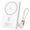 Портативний ЗП Power Bank Amaya WF54 15W+PD22.5W з БЗП 10000 mAh White