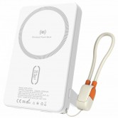 Портативний ЗП Power Bank Amaya WF54 15W+PD22.5W з БЗП 10000 mAh White