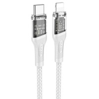 Дата кабель Hoco U111 Discovery Edition Type-C to Lightning 27W (1.2m) Grey Дата кабель Hoco U111 Discovery Edition Type-C to Lightning 27W (1.2m) Grey