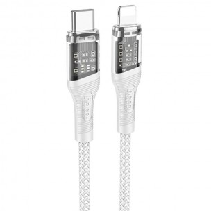 Дата кабель Hoco U111 Discovery Edition Type-C to Lightning 27W (1.2m) Grey Дата кабель Hoco U111 Discovery Edition Type-C to Lightning 27W (1.2m) Grey
