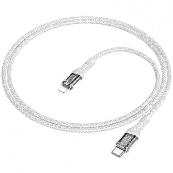 Дата кабель Hoco U111 Discovery Edition Type-C to Lightning 27W (1.2m) Grey Дата кабель Hoco U111 Discovery Edition Type-C to Lightning 27W (1.2m) Grey