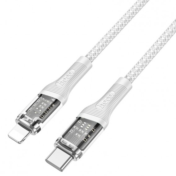 Дата кабель Hoco U111 Discovery Edition Type-C to Lightning 27W (1.2m) Grey Дата кабель Hoco U111 Discovery Edition Type-C to Lightning 27W (1.2m) Grey