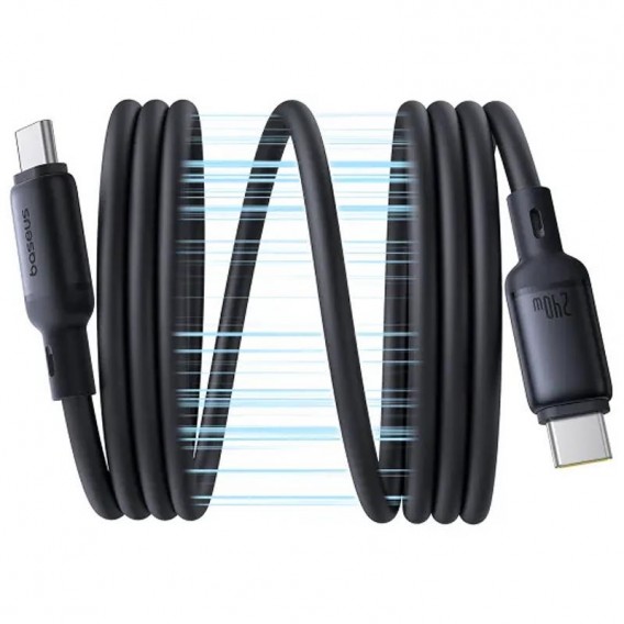 Дата кабель Baseus PicoGo Type-C to Type-C 240W (2m) (E04233) Cosmic Black Дата кабель Baseus PicoGo Type-C to Type-C 240W (2m) (E04233) Cosmic Black