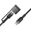 Дата кабель Acefast C22-05 2in1 Type-C to Type-C 240W/MAG3 140W (1.2m) Black