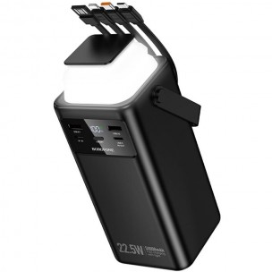 Портативний ЗП Power Bank Borofone BJ65B High 22.5W+PD20W with cable 80000 mAh Black Портативний ЗП Power Bank Borofone BJ65B High 22.5W+PD20W with cable 80000 mAh Black