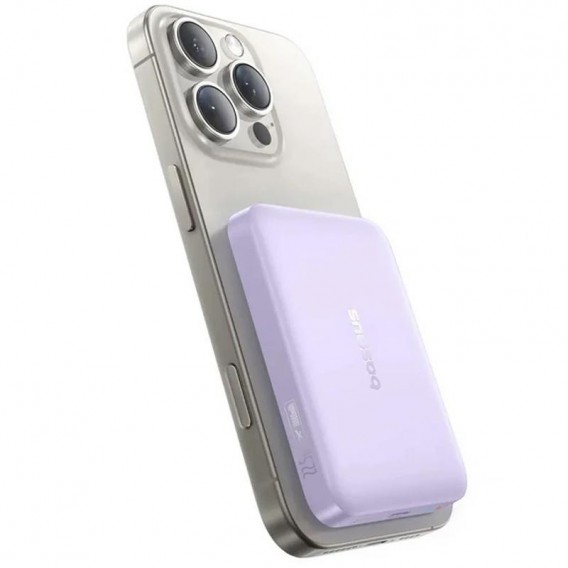 Портативний ЗП Power Bank Baseus EnerFill FM11 Ultra-Mini 22.5W з БЗП 10000mAh (PPFM11-1022) Nebula Purple Портативний ЗП Power Bank Baseus EnerFill FM11 Ultra-Mini 22.5W з БЗП 10000mAh (PPFM11-1022) Nebula Purple