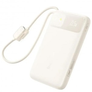 Портативний ЗП Power Bank Baseus EnerFill FC11 PD22.5W with cable 10000 mAh (E0027R) Biege