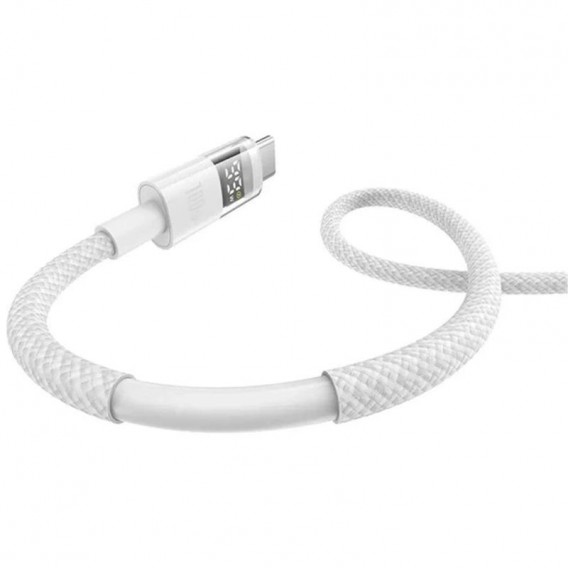Дата кабель Baseus Display 2 USB to Type-C 100W (2m) (P10382701) Moon White Дата кабель Baseus Display 2 USB to Type-C 100W (2m) (P10382701) Moon White