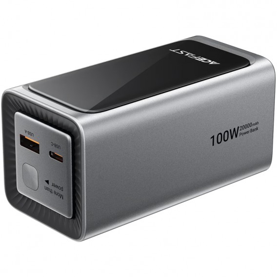 Портативний ЗП Power Bank Acefast M33 100W 20000 mAh Metal gray