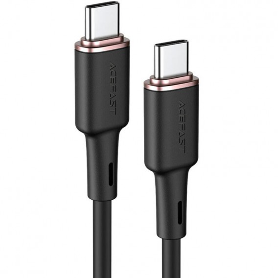 Дата кабель Acefast C2-03 USB-C to USB-C zinc alloy silicone (1.2m) Black