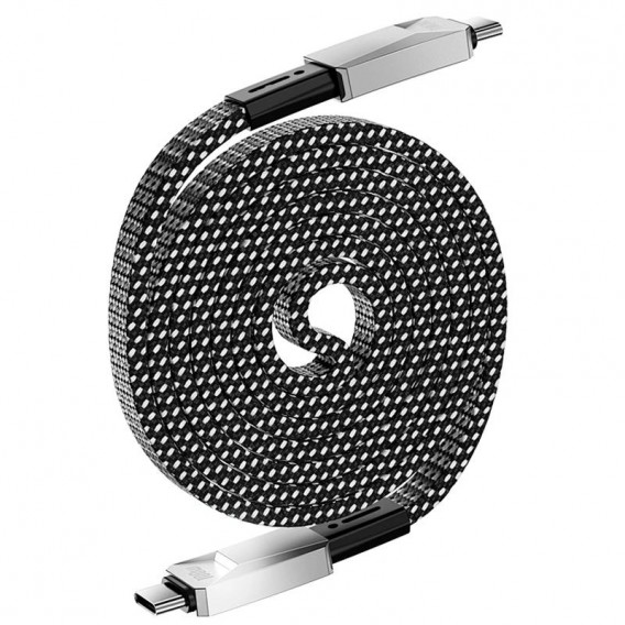 Дата кабель WIWU C078 Type-C to Type-C 100W (1m) Silver Дата кабель WIWU C078 Type-C to Type-C 100W (1m) Silver
