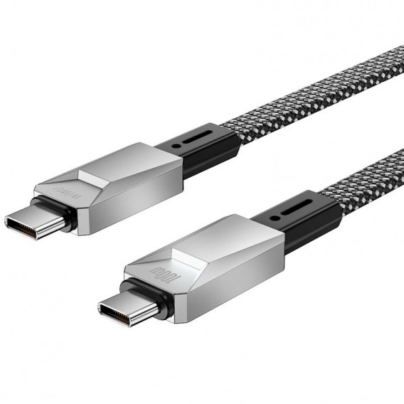 Дата кабель WIWU C078 Type-C to Type-C 100W (1m) Silver Дата кабель WIWU C078 Type-C to Type-C 100W (1m) Silver