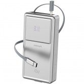 Портативний ЗП Power Bank Amaya APB-F231 45W with display and cable 20000 mAh Silver
