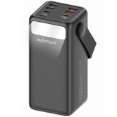 Портативний ЗП Power Bank Amaya APB-50 22.5W flashlight with cable 50000 mAh Black Портативний ЗП Power Bank Amaya APB-50 22.5W flashlight with cable 50000 mAh Black