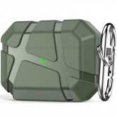 Ударопрочный футляр Titan Armor для наушников Airpods Pro 2 / Pro Green Ударопрочный футляр Titan Armor для наушников Airpods Pro 2 / Pro Green