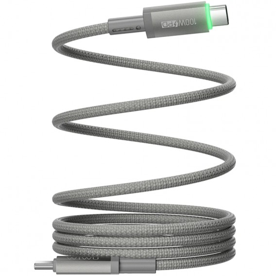 Дата кабель WIWU C084 Maglink Type-C to Type-C 100W (1m) Grey Дата кабель WIWU C084 Maglink Type-C to Type-C 100W (1m) Grey