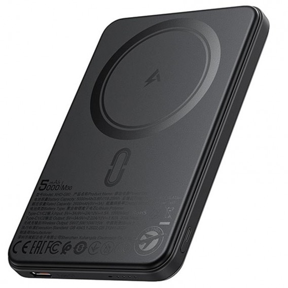Портативний ЗП Power Bank Acefast M30 PD20W з БЗП with cable 5000 mAh Black Портативний ЗП Power Bank Acefast M30 PD20W з БЗП with cable 5000 mAh Black