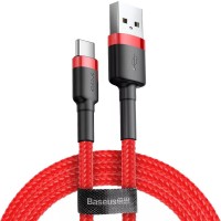 Дата кабель Baseus Cafule USB to Type-C Cable 2A (2m) (CATKLF-C) Червоний Дата кабель Baseus Cafule USB to Type-C Cable 2A (2m) (CATKLF-C) Червоний
