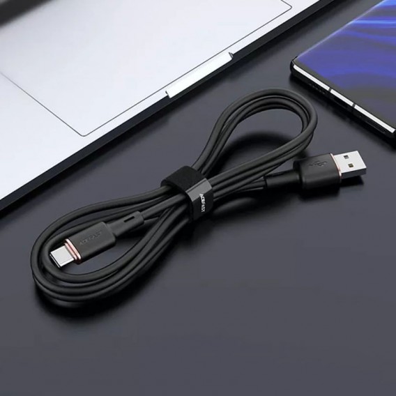 Дата кабель Acefast C2-04 USB to Type-C 3A (1.2m) Black Дата кабель Acefast C2-04 USB to Type-C 3A (1.2m) Black