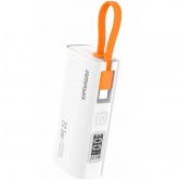 Портативний ЗП Power Bank Amaya FD39 22.5W with display and cable 5000 mAh White