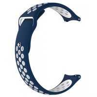 Силіконовий ремінець Active Air для Smart Watch, 22 мм, Midnight Blue / White Силіконовий ремінець Active Air для Smart Watch, 22 мм, Midnight Blue / White