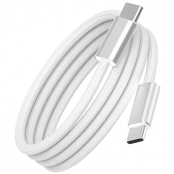 Дата кабель WIWU C101 Essen Type-C to Type-C 240W (1.5m) White Дата кабель WIWU C101 Essen Type-C to Type-C 240W (1.5m) White