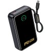 Портативний ЗП Power Bank Hoco Q54 Shine PD45W with cable 20000 mAh Metal gray