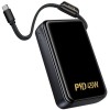 Портативний ЗП Power Bank Hoco Q54 Shine PD45W with cable 20000 mAh Metal gray