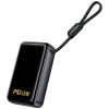 Портативний ЗП Power Bank Hoco Q54 Shine PD45W with cable 20000 mAh Metal gray