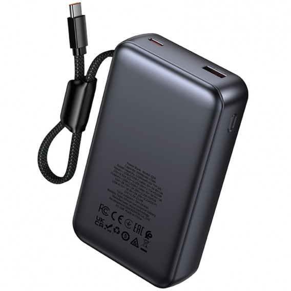 Портативний ЗП Power Bank Hoco Q54 Shine PD45W with cable 20000 mAh Metal gray Портативний ЗП Power Bank Hoco Q54 Shine PD45W with cable 20000 mAh Metal gray