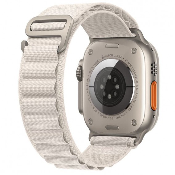 Ремінець Alpine Loop для Apple Watch 42(ser.1-3)/44/45/46/49mm (m/l) Сірий / Starlight Ремінець Alpine Loop для Apple Watch 42(ser.1-3)/44/45/46/49mm (m/l) Сірий / Starlight