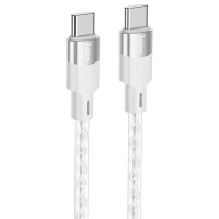 Дата кабель Hoco X99 Crystal Junction Type-C to Type-C 60W (1m) Gray Дата кабель Hoco X99 Crystal Junction Type-C to Type-C 60W (1m) Gray