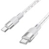 Дата кабель Hoco X99 Crystal Junction Type-C to Type-C 60W (1m) Gray