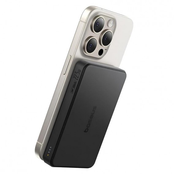 Портативний ЗП Power Bank Baseus Airpow II OS Qi2 22.5W з БЗП 10000 mAh (P10080000) Cosmic Black Портативний ЗП Power Bank Baseus Airpow II OS Qi2 22.5W з БЗП 10000 mAh (P10080000) Cosmic Black