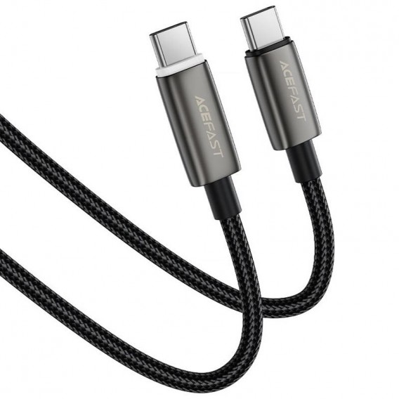 Дата кабель Acefast C23-03 Type-C to Type-C 60W (1.2m) Black Дата кабель Acefast C23-03 Type-C to Type-C 60W (1.2m) Black