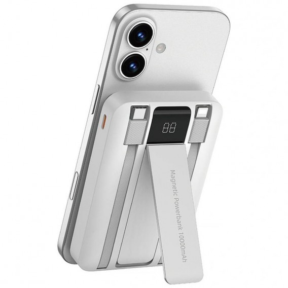 Портативний ЗП Power Bank WIWU Wi-P061 22.5W+PD20W з БЗП+iWatch with cable 10000 mAh White Портативний ЗП Power Bank WIWU Wi-P061 22.5W+PD20W з БЗП+iWatch with cable 10000 mAh White