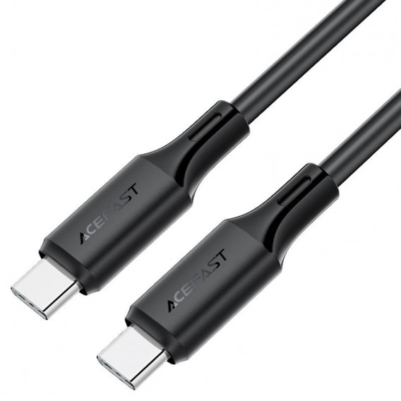 Дата кабель Acefast C17-03 Type-C to Type-C 60W (1.2m) Black Дата кабель Acefast C17-03 Type-C to Type-C 60W (1.2m) Black