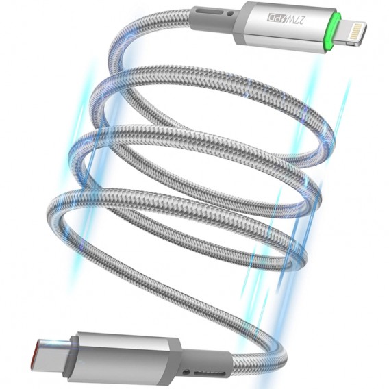 Дата кабель WIWU C083 Maglink Type-C to Lightning 27W (1m) Grey Дата кабель WIWU C083 Maglink Type-C to Lightning 27W (1m) Grey