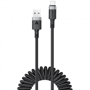 Дата кабель Acefast C14-04 USB to Type-C 3A (1.2m) Black Дата кабель Acefast C14-04 USB to Type-C 3A (1.2m) Black