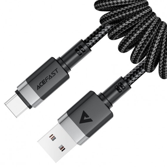 Дата кабель Acefast C14-04 USB to Type-C 3A (1.2m) Black Дата кабель Acefast C14-04 USB to Type-C 3A (1.2m) Black
