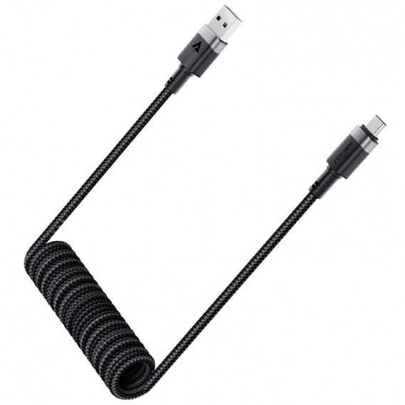 Дата кабель Acefast C14-04 USB to Type-C 3A (1.2m) Black Дата кабель Acefast C14-04 USB to Type-C 3A (1.2m) Black