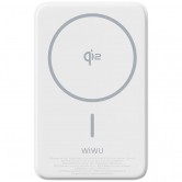 Портативний ЗП Power Bank WIWU Wi-P031 Magnetic з БЗП Qi2 30W 10000 mAh White Портативний ЗП Power Bank WIWU Wi-P031 Magnetic з БЗП Qi2 30W 10000 mAh White