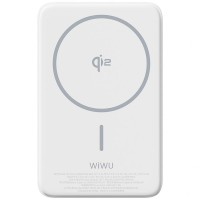 Портативний ЗП Power Bank WIWU Wi-P031 Magnetic з БЗП Qi2 30W 10000 mAh White Портативний ЗП Power Bank WIWU Wi-P031 Magnetic з БЗП Qi2 30W 10000 mAh White