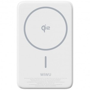 Портативний ЗП Power Bank WIWU Wi-P031 Magnetic з БЗП Qi2 30W 10000 mAh White Портативний ЗП Power Bank WIWU Wi-P031 Magnetic з БЗП Qi2 30W 10000 mAh White