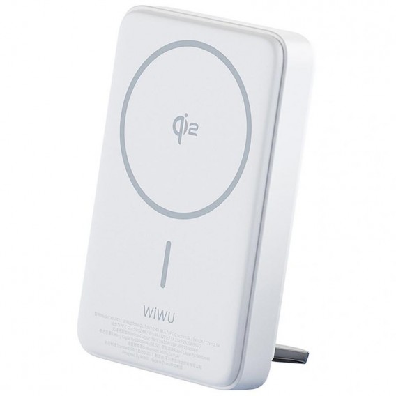 Портативний ЗП Power Bank WIWU Wi-P031 Magnetic з БЗП Qi2 30W 10000 mAh White Портативний ЗП Power Bank WIWU Wi-P031 Magnetic з БЗП Qi2 30W 10000 mAh White