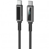 Дата кабель WIWU C079 Warriors Type-C to Type-C 100W (1.2m) Black Дата кабель WIWU C079 Warriors Type-C to Type-C 100W (1.2m) Black