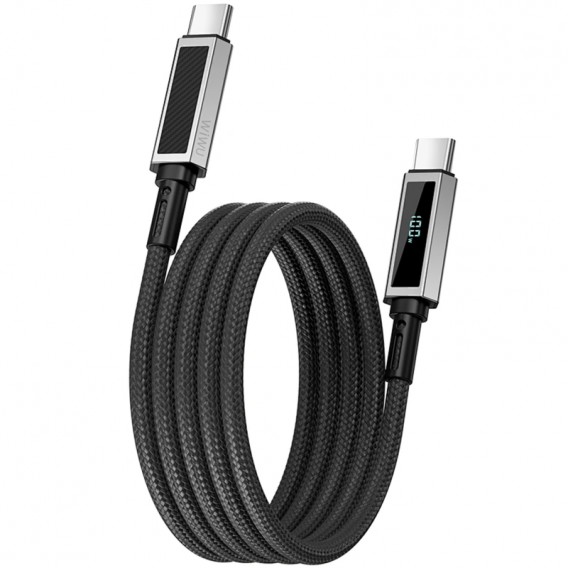 Дата кабель WIWU C079 Warriors Type-C to Type-C 100W (1.2m) Black Дата кабель WIWU C079 Warriors Type-C to Type-C 100W (1.2m) Black
