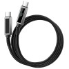 Дата кабель WIWU C079 Warriors Type-C to Type-C 100W (1.2m) Black